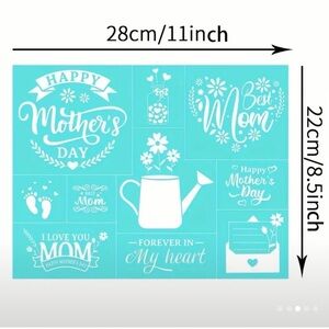 Mother's Day Silkscreen Stencil Set